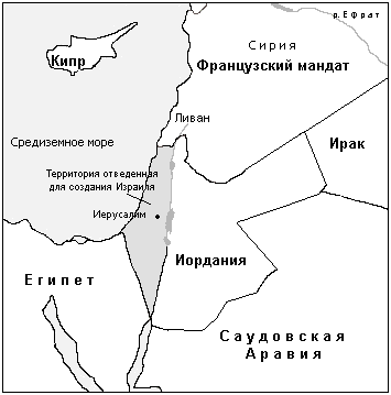 Карта 3. Разделение земли в 1922 г.